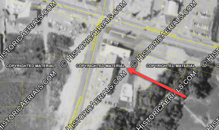 Arbor Lodge Motel - 1963 Aerial Photo (newer photo)